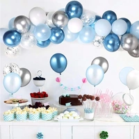 SHUAIAN BALLOONS Dark Blue Color chrome Balloon 50 pcs Pack