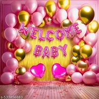 Welcome Baby Pink Foil Balloon