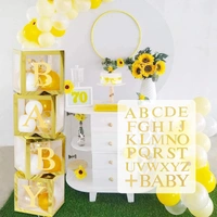 KIWI PARTY Golden Baby Balloon Box Set for Baby Shower, Gender Reveal & First Birthday