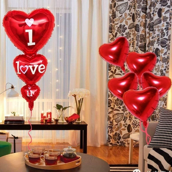 Kiwi Party  Love 3 Heart Foil Balloon
