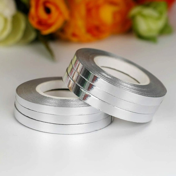KIWI PARTY  SILVER COLOR CURL RIBBON 10 YARD