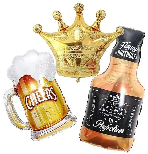 Beer Glass Bottle Foil Balloon 32 Inch