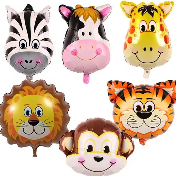 Zebra Face Foil Balloon