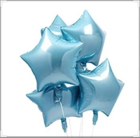 KIWI PARTY Sky Blue Star Foil Balloon –18INCH  Single Piece with Card Packaging