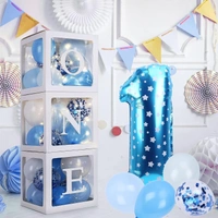 KIWI PARTY One Balloon Box Set for Baby Shower, Gender Reveal & First Birthday