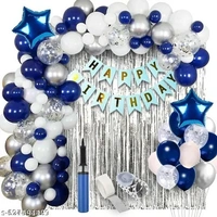 KIWI PARTY Dark Blue Star Foil Balloon –18INCH  Single Piece with Card Packaging