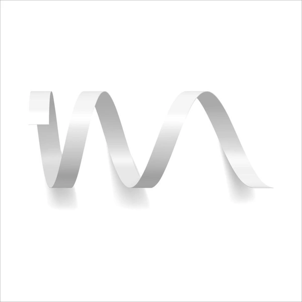 KIWI PARTY  WHITE  COLOR CURL RIBBON 10 YARD