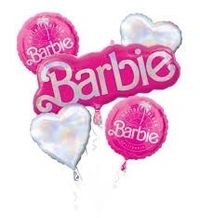 Barbie Name Plate Foil Balloon