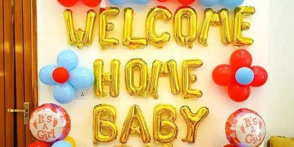 Kiwi Party  Welcome Foil Balloon Golden Color