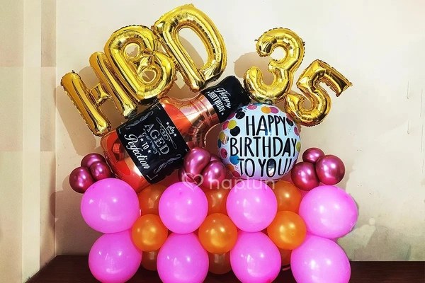Whisky Glass Foil Balloon 32 Inch