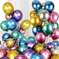 SHUAIAN BALLOONS Green  Color chrome Balloon 50 pcs Pack