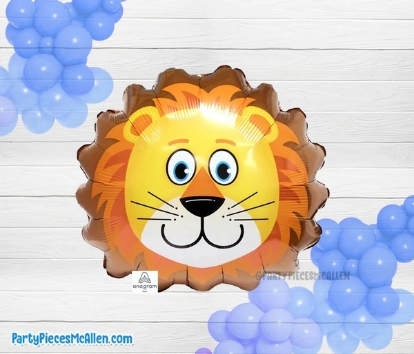 Lion Face Foil Balloon