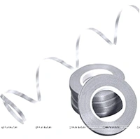 KIWI PARTY  SILVER COLOR CURL RIBBON 10 YARD
