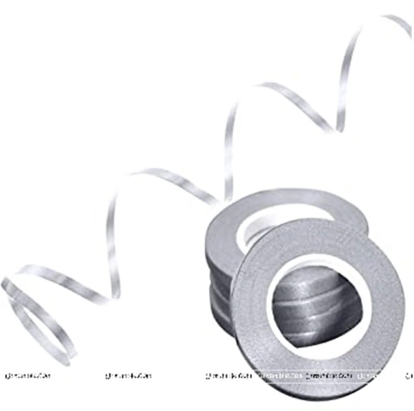 KIWI PARTY  SILVER COLOR CURL RIBBON 10 YARD