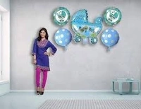 Cradle Blue Foil Balloon