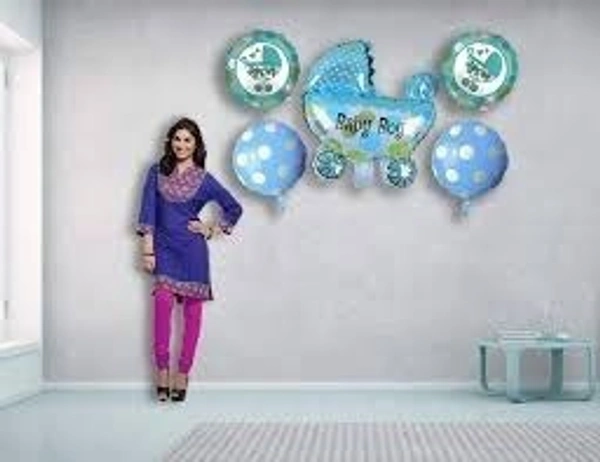 Cradle Blue Foil Balloon