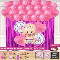 Baby Face Pink Foil Balloon