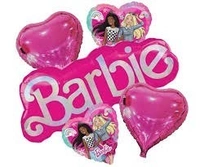 Barbie Name Plate Foil Balloon