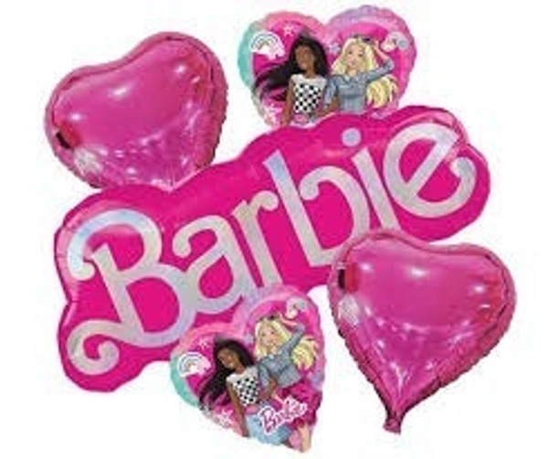 Barbie Name Plate Foil Balloon