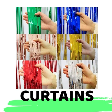 Birthday Decorations Curtains