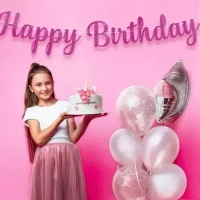 HAPPY BIRTHDAY GLIITER BANNER CURSIBE