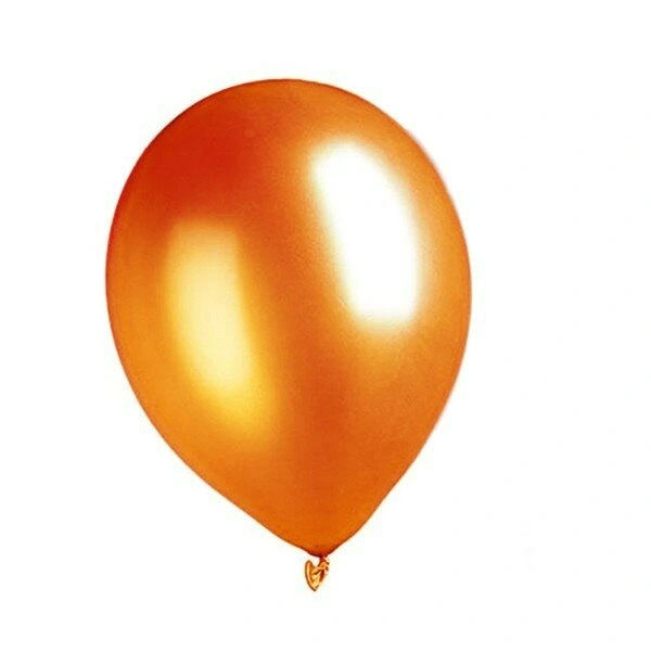 ORANGE COLOUR 25 PCS  METALLIC BALLOON 