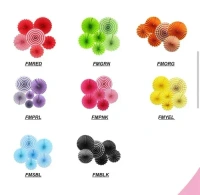 PAPER FAN 6 PCS SET