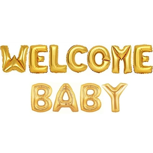 WELCOME BABY FOIL BANNERS