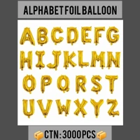 16 INCH ALPHABET GOLDEN COLOR
