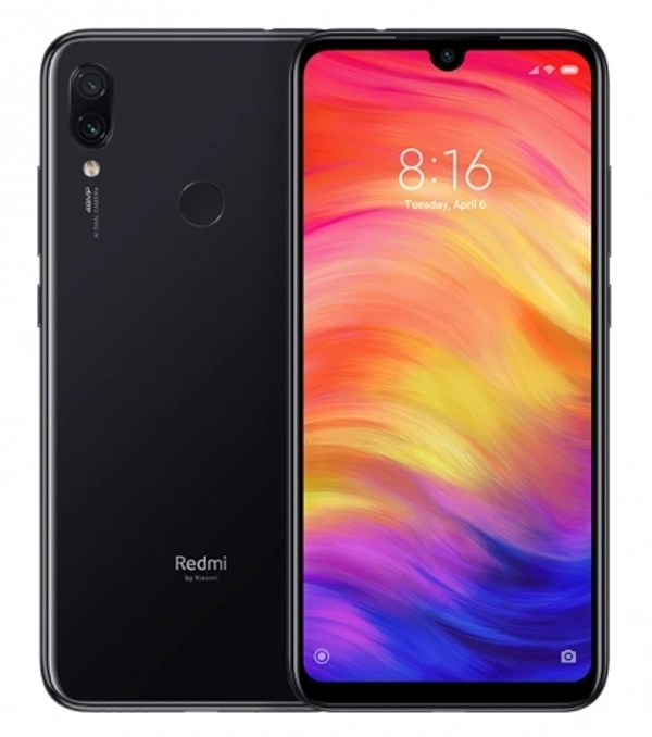 Refurbished Xiaomi Redmi Note 7 Pro Space Black 4GB 64GB - Mobile handset, Adapter, Data cable, Sim Ejector Battery: 4000 mAh 4 GB RAM | 64 GB ROM | E