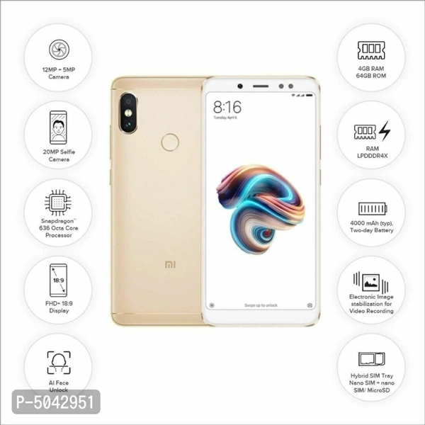 Xiaomi Redmi Note 5 Pro 4 GB 64 GB Superb Champagne Gold