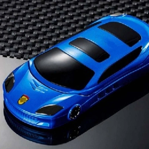 Ringme R1 Car Design Keypad Flip Phone With Dual Sim | 0.08mp Camera Mp3 Player (Blue)