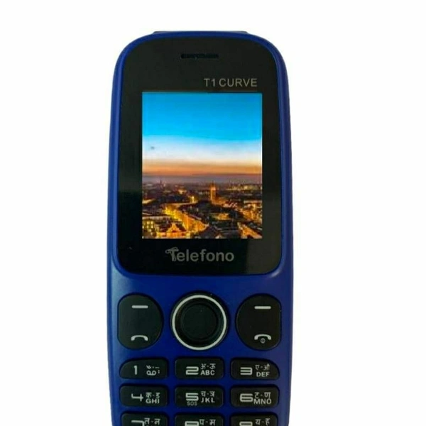Telefono T1 Curve Mobile Phone with Dual Sim - Blue