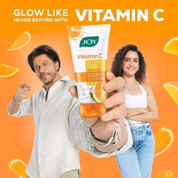 JOY VITAMIN C FACE WASH 50 ML ॥ जॉय व्हिटॅमीन सी फेस वॉश 50 मिली