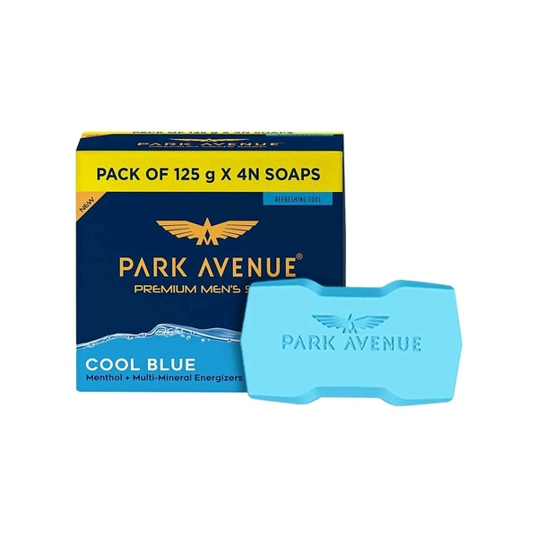 Park Avenue Cool Blue Soap Men 125 Gm X 4