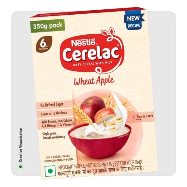 सेरेलॅक NESTLÉ CERELAC 6-24 months, 350g-Wheat Apple