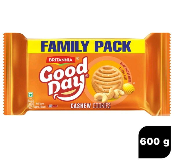 Britannia Good Day Cashew Cookies 600 g (Family Pack