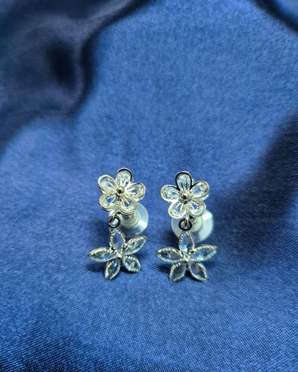 FLORAL SPARKLE- SILVER
