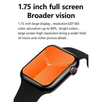 HW22 Smartwatch Bluetooth Call IP67 Waterproof 1.75 inch Full touch screen Heart Rate Smartwatch - black