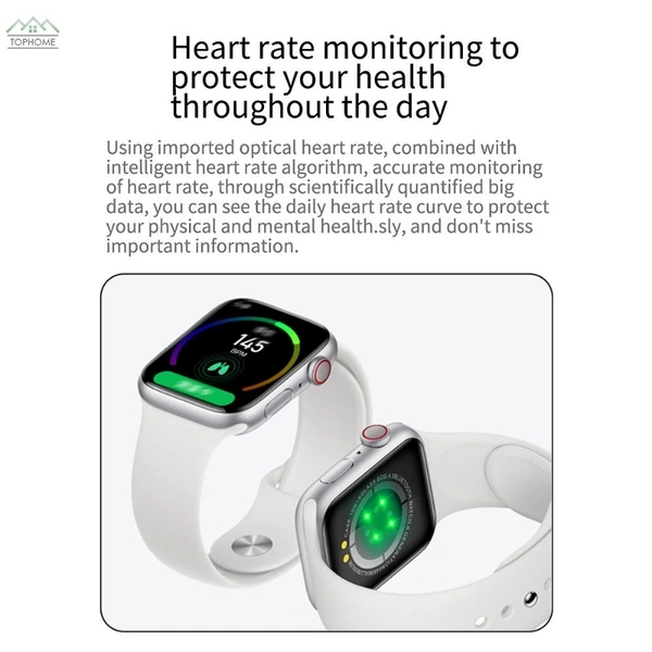HW22 Smartwatch Bluetooth Call IP67 Waterproof 1.75 inch Full touch screen Heart Rate Smartwatch - black