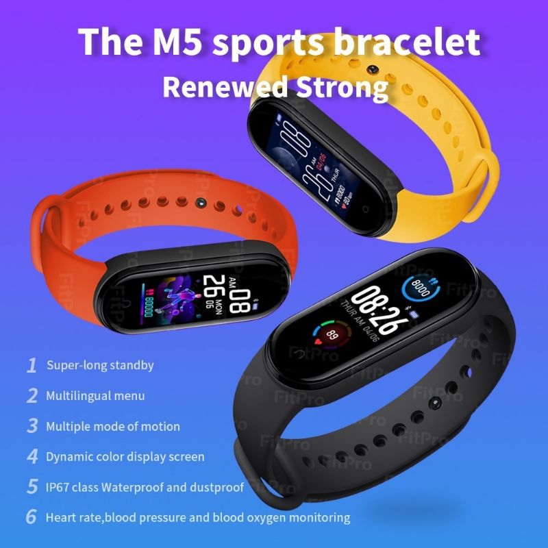 Smart Band Watch Bracelet Wristband Fitness Tracker Blood Pressure HeartRate  : Amazon.in: Electronics