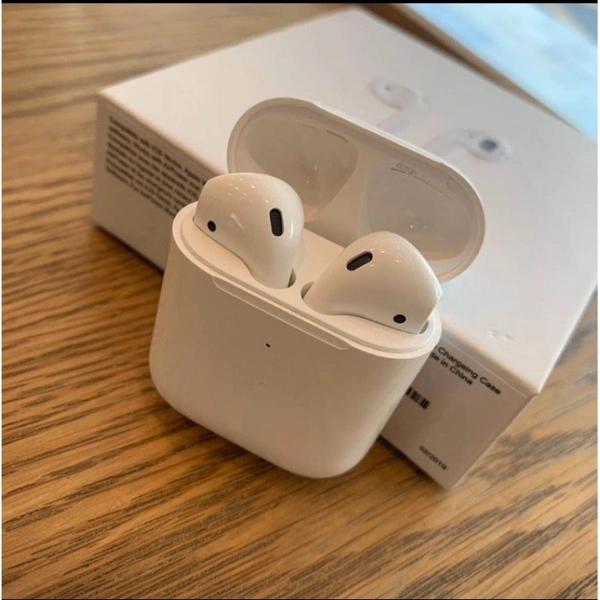 Apple Airpods Super Copy Original High with SIRI Pop up + gps + Rename + Wireless Charging - White