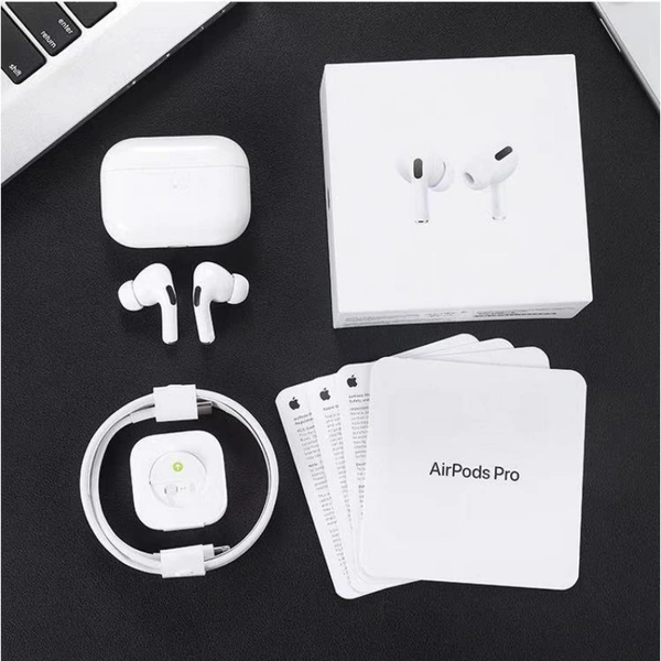 Airpod Pro Premium Clone with Wireless Charging Case Active Noise Cancellation Compatible with Android - White