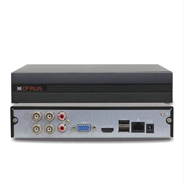 CP Plus  CP PLUS Full HD 4Ch DVR + CP Plus 1 Dome Camera 2.4 MegaPixel Colour Nightvision (Guard + ) & 1 Bullet CAMERA 2.4 MegaPixel colour night ( + ) Nightvision + Hard Drive 500 gb + CP PLUS OG 30 MTR CABLE 3+1+ 4 CH Power Supply + BNC & DC Pin Set +HDMI 1.3 MTR + CAM BOX 2 SET - Full CCTV Kit Security Camera  - White