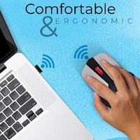 Zebronics  ZEBRONICS Zeb-Race Wireless Ambidextrous
Optical Mouse (2.4GHz Wireless, Black) - Black