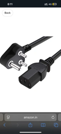 Desktop Power Cable 1.2m – Durable & Reliable Power Cord - Black, 1.2m