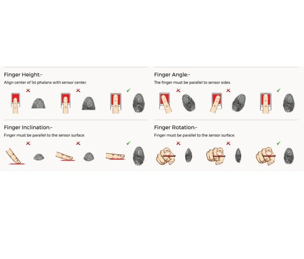 Morpho L1 Fingerprint Scanner – UIDAI Certified Biometric USB Device for Aadhaar & Digital Authentication - Red