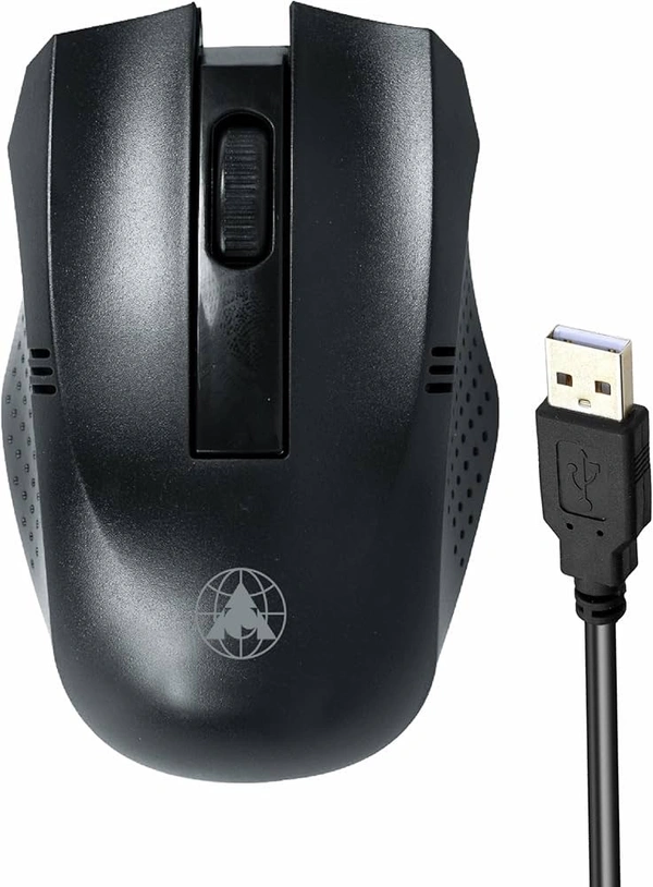 Prodot USB Optical Mouse – Ergonomic Design, High Precision, Plug & Play - Black
