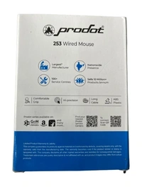 Prodot USB Optical Mouse – Ergonomic Design, High Precision, Plug & Play - Black