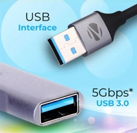 Zebronics ZEB‑200HB USB 3.0 Hub – 4 Port High‑Speed Data Transfer, Aluminum + ABS Body, Compact Plug & Play - Gray